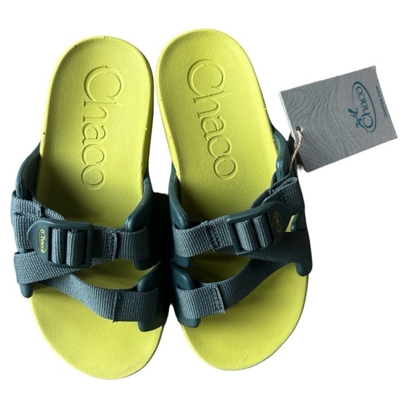 NWT Chaco Kids Chillos Slip On Adjustable Water Walking Sandals in Scarab, Sz 2 - Picture 2 of 9